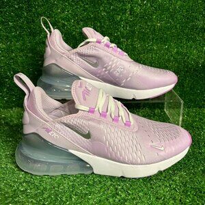Nike Air Max 270 BG Youth Girls Size 6Y Doll Metallic Silver Shoes IH0412-530